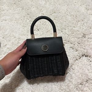 Zara black top handle and crossbody bag